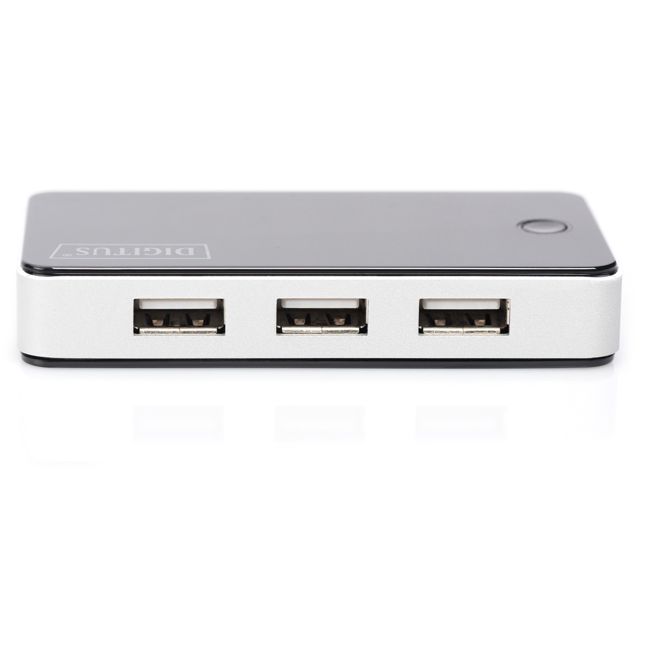 DIGITUS USB-Hub 7-Port USB 2.0 - 7x USB-A Hub - Black/Silver — Buy in Cyprus with Fast Delivery