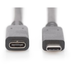 Buy DIGITUS USB 2.0 Extension Cable USB-C to USB-C 2.0m - Black in Cyprus, Nicosia, Limassol, Larnaka, Pafos