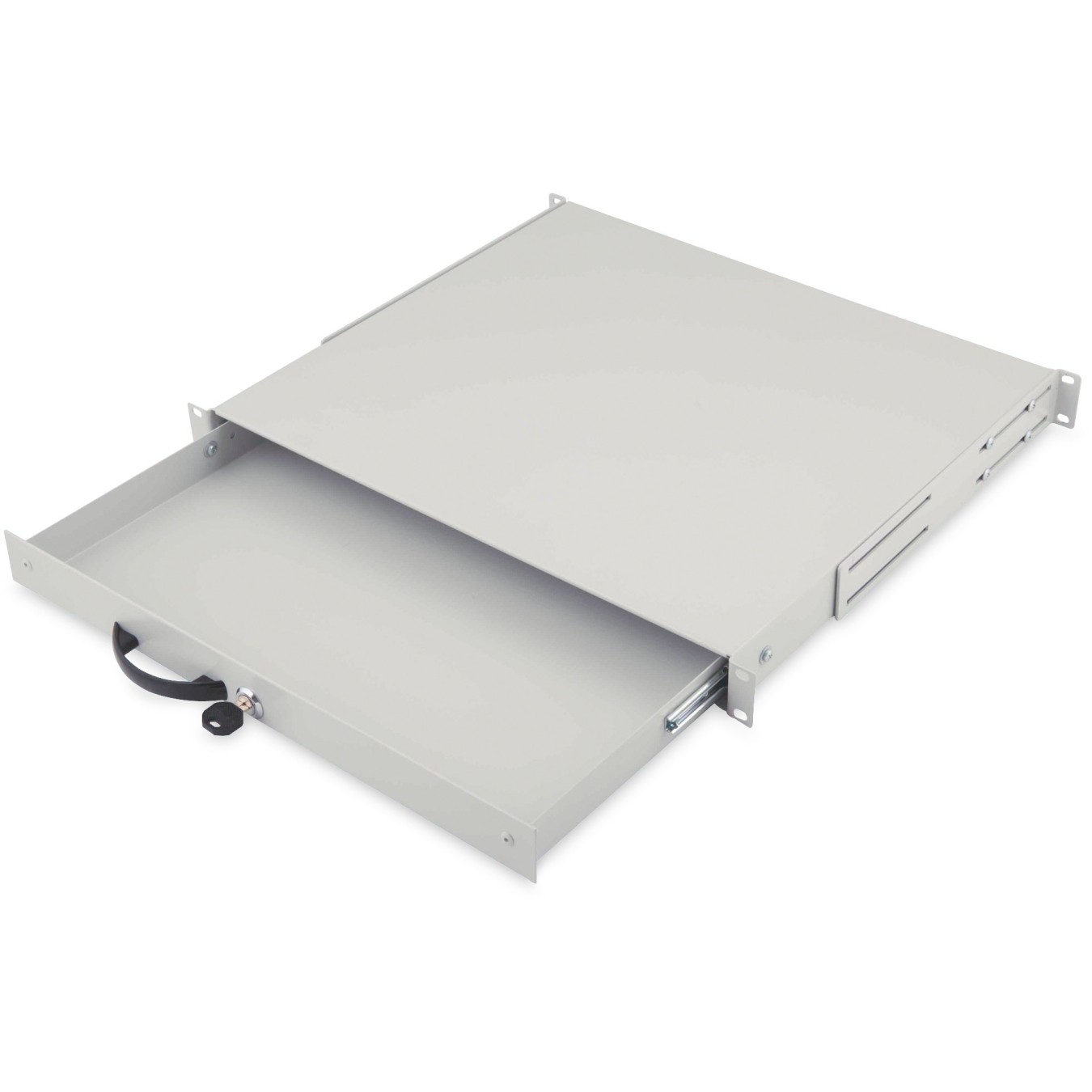 DIGITUS Drawer 1U Lockable - Gray - 483 mm Depth — Buy in Cyprus with Fast Delivery