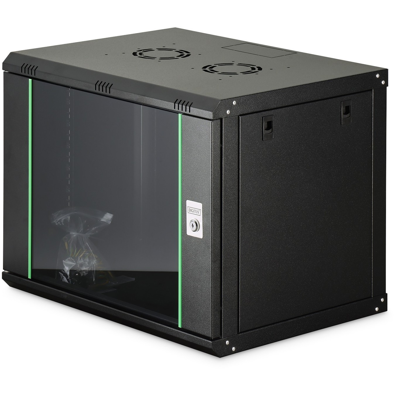 Digitus 19'' 9U Wall-Mount Cabinet 474x600x450mm - Black (RAL 9005) — Buy in Cyprus with Fast Delivery