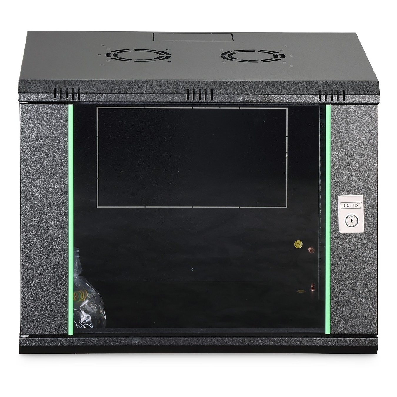 Digitus 19'' 9U Wall-Mount Cabinet 474x600x450mm - Black (RAL 9005) — Buy in Cyprus with Fast Delivery