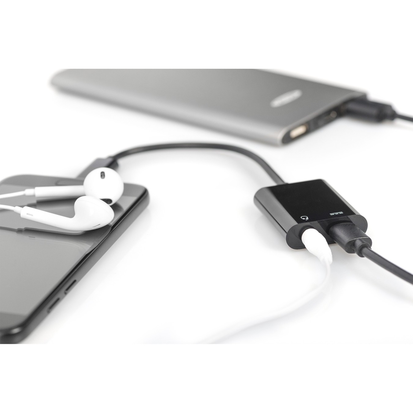 DIGITUS USB-C to USB-C + 3.5mm Audio Hub Cable 0.2m - Black — Buy in Cyprus with Fast Delivery