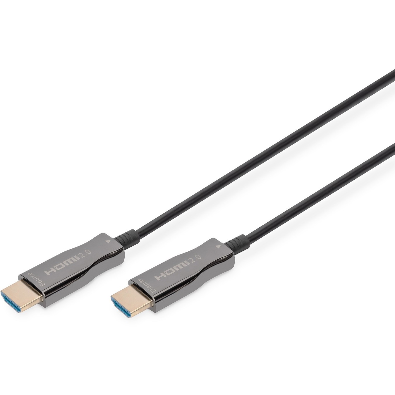 DIGITUS HDMI AOC Hybrid Fiber Optic Cable - Black, 10 m, HDMI 2.0b, 4K UHD — Buy in Cyprus with Fast Delivery