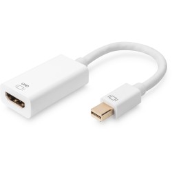 Buy DIGITUS Active Mini DisplayPort to HDMI Adapter - 0.2 m - White in Cyprus, Nicosia, Limassol, Larnaka, Pafos