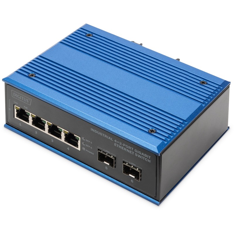 Buy Digitus 4+2P Industrial Gigabit Ethernet Switch - 6-Port (Industrial Grade) in Cyprus, Nicosia, Limassol, Larnaka, Pafos