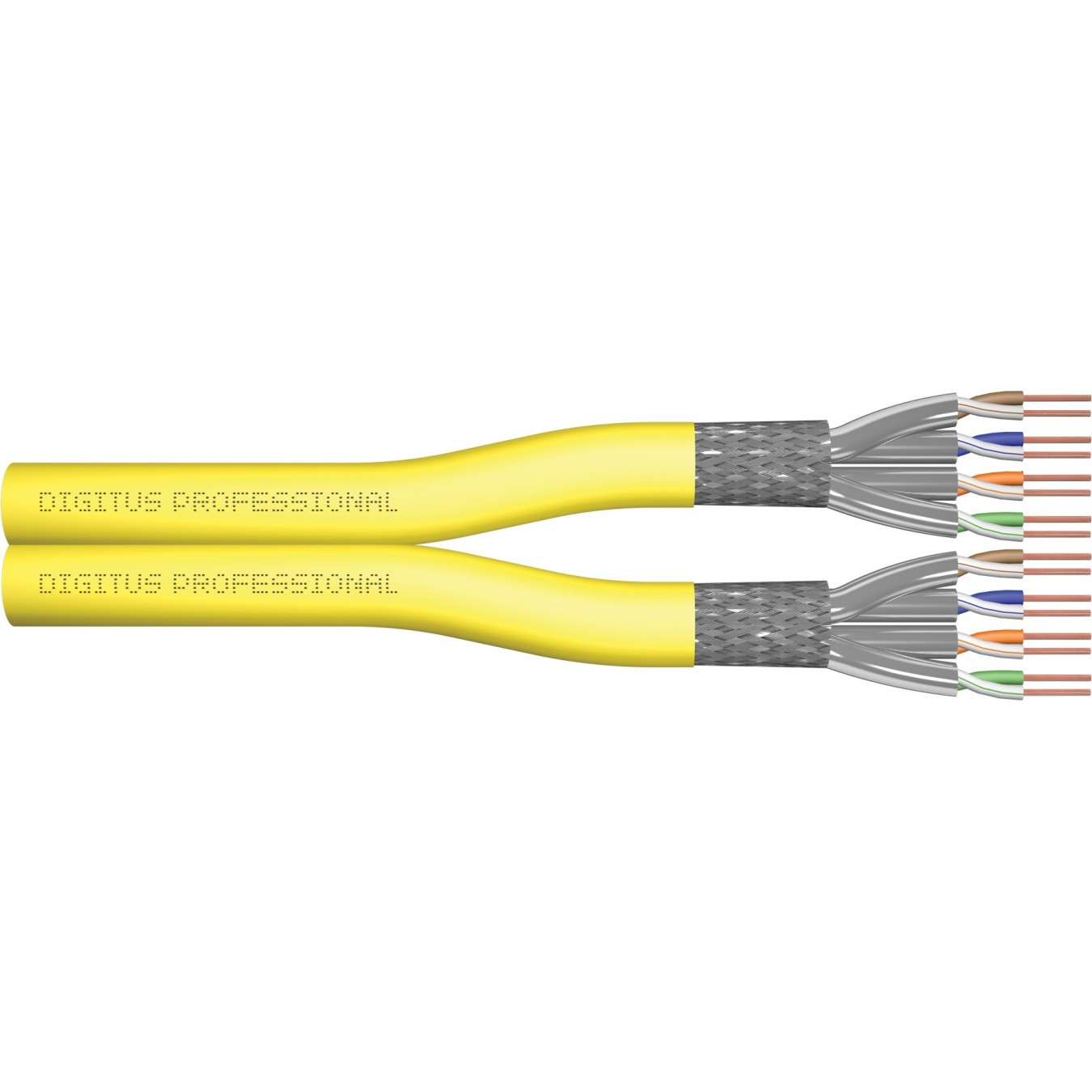 DIGITUS Instal-kab Cat7a S/FTP twisted-pair Ethernet Cable - Yellow, 500 m, AWG22 — Buy in Cyprus with Fast Delivery