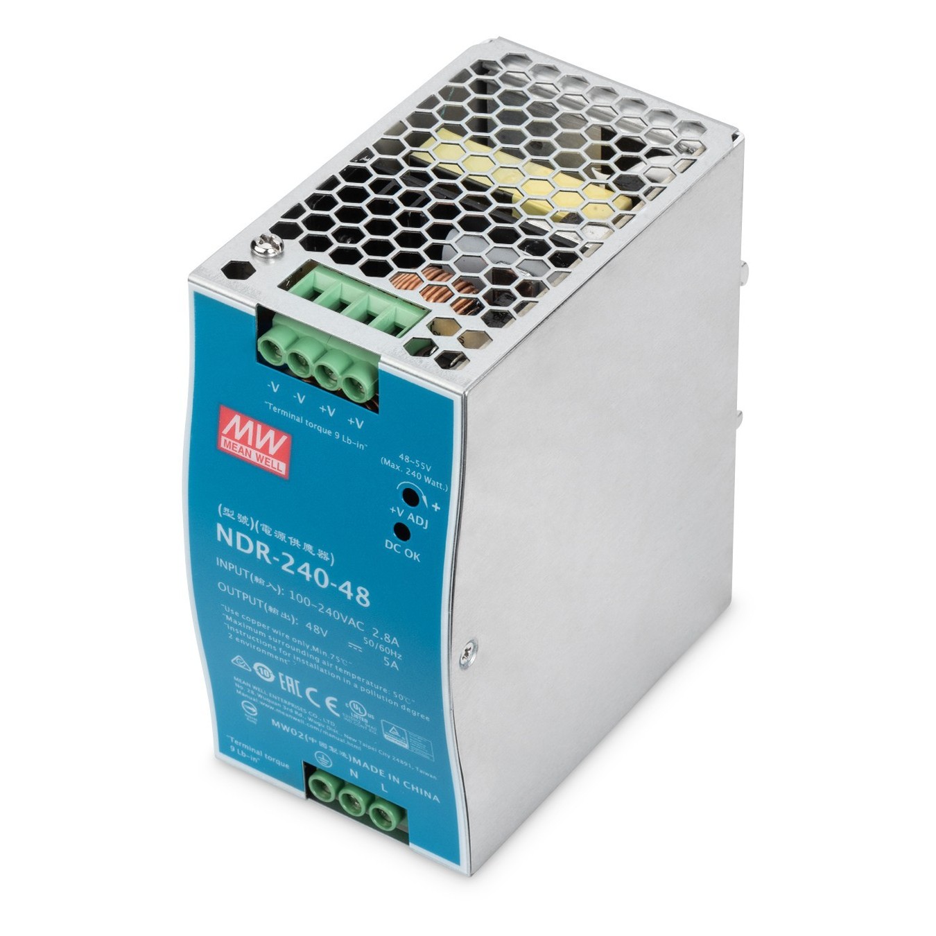 DIGITUS Industrial Power Supply - 48V DC 240W Metal Enclosure - Rack-Ready — Buy in Cyprus with Fast Delivery