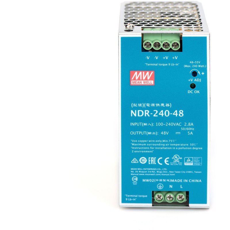 Buy DIGITUS Industrial Power Supply - 48V DC 240W Metal Enclosure - Rack-Ready in Cyprus, Nicosia, Limassol, Larnaka, Pafos