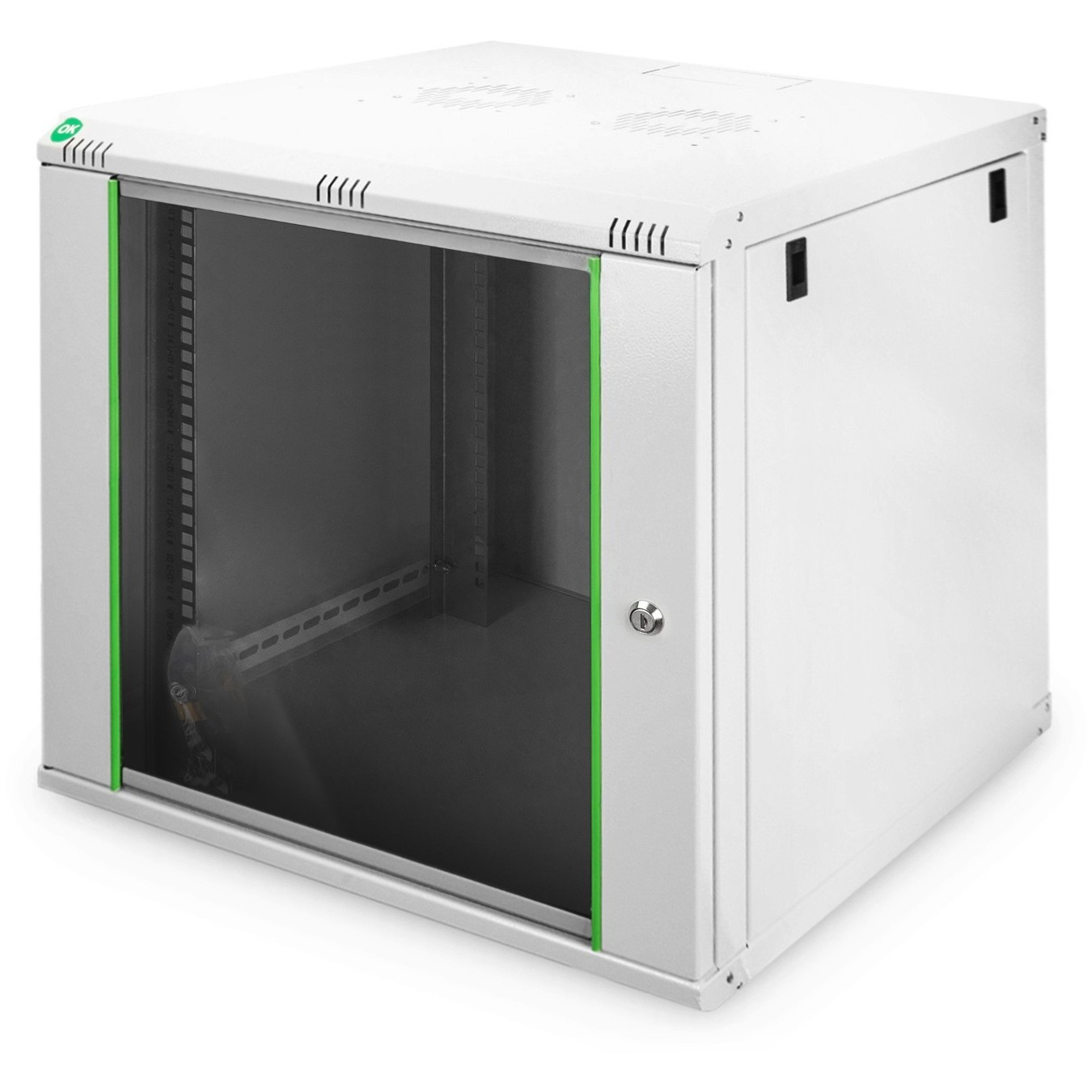 Digitus Wall-Mount Cabinet 19" - 9U, 478x600x600mm - Grey RAL 7035 — Buy in Cyprus with Fast Delivery
