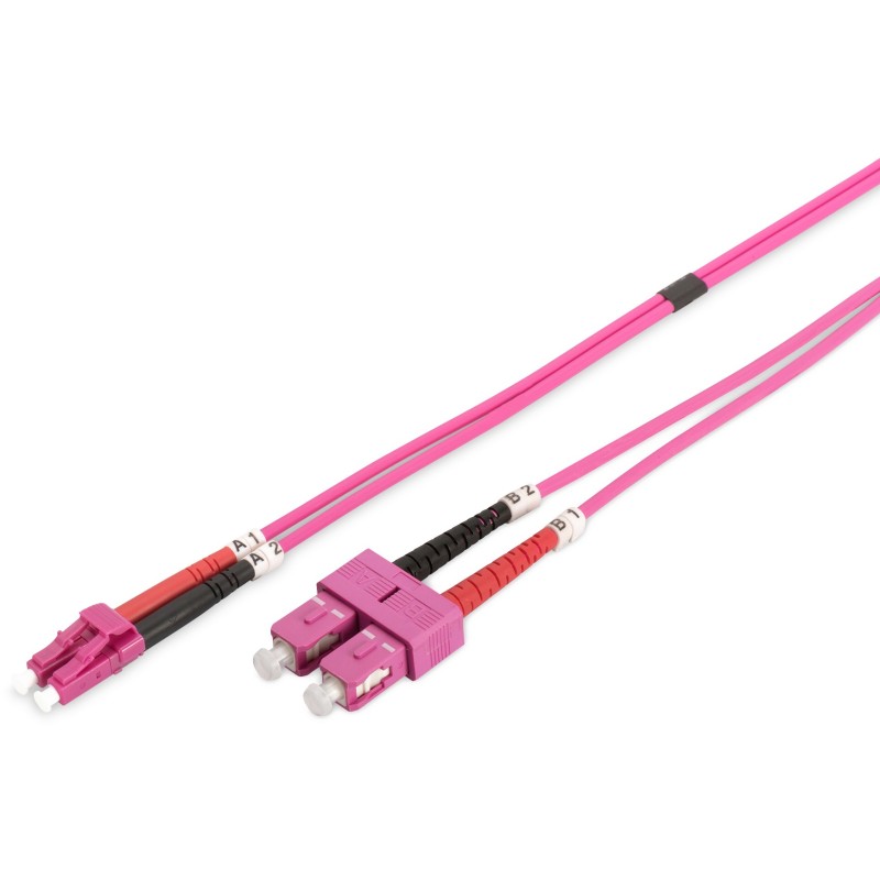 Buy DIGITUS LWL Patchkabel LC - to SC 10.00m Multimode Duplex OM4 - Violet in Cyprus, Nicosia, Limassol, Larnaka, Pafos