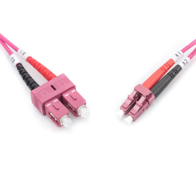 Buy DIGITUS LWL Patchkabel LC - to SC 10.00m Multimode Duplex OM4 - Violet in Cyprus, Nicosia, Limassol, Larnaka, Pafos