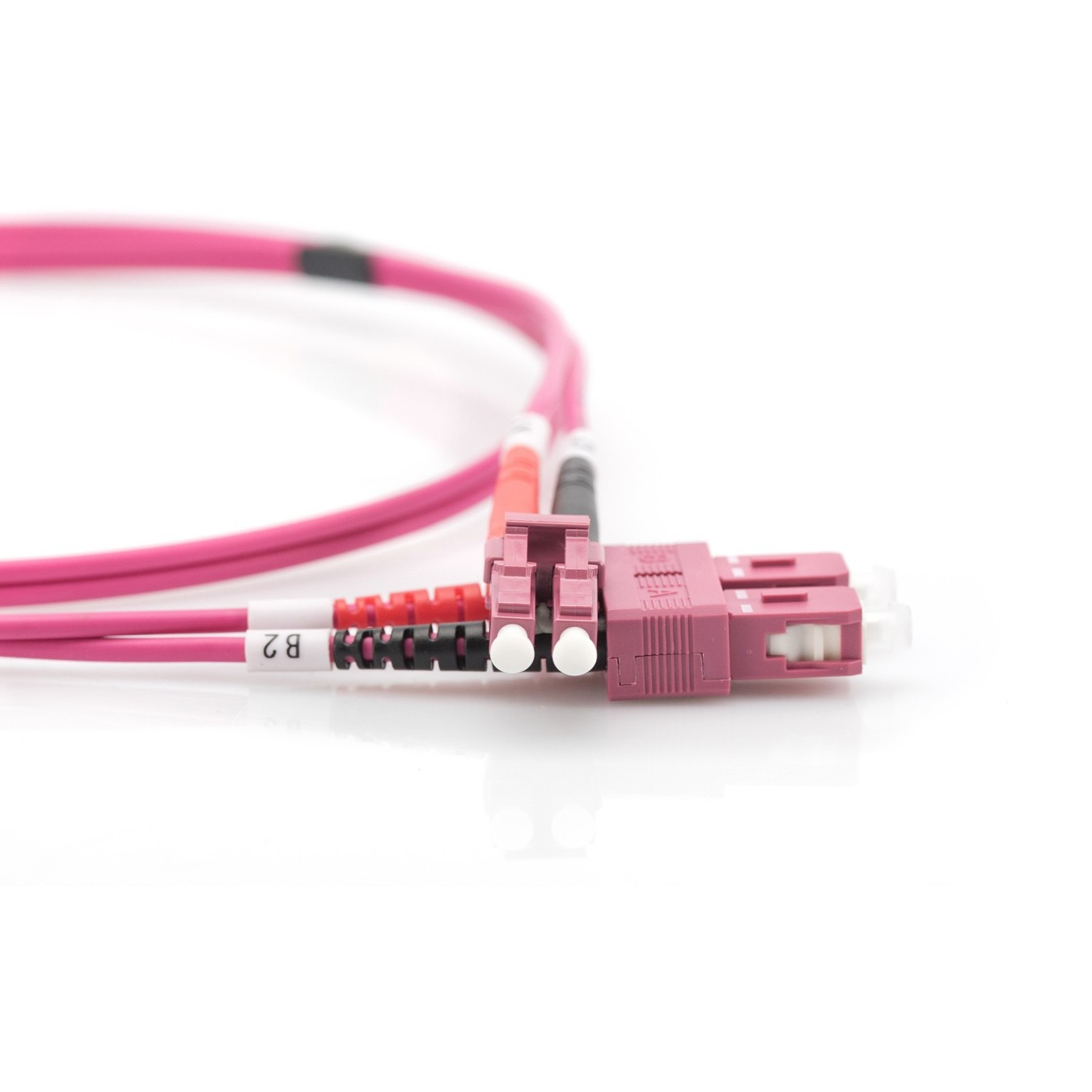 DIGITUS LWL Patchkabel LC - to SC 10.00m Multimode Duplex OM4 - Violet — Buy in Cyprus with Fast Delivery
