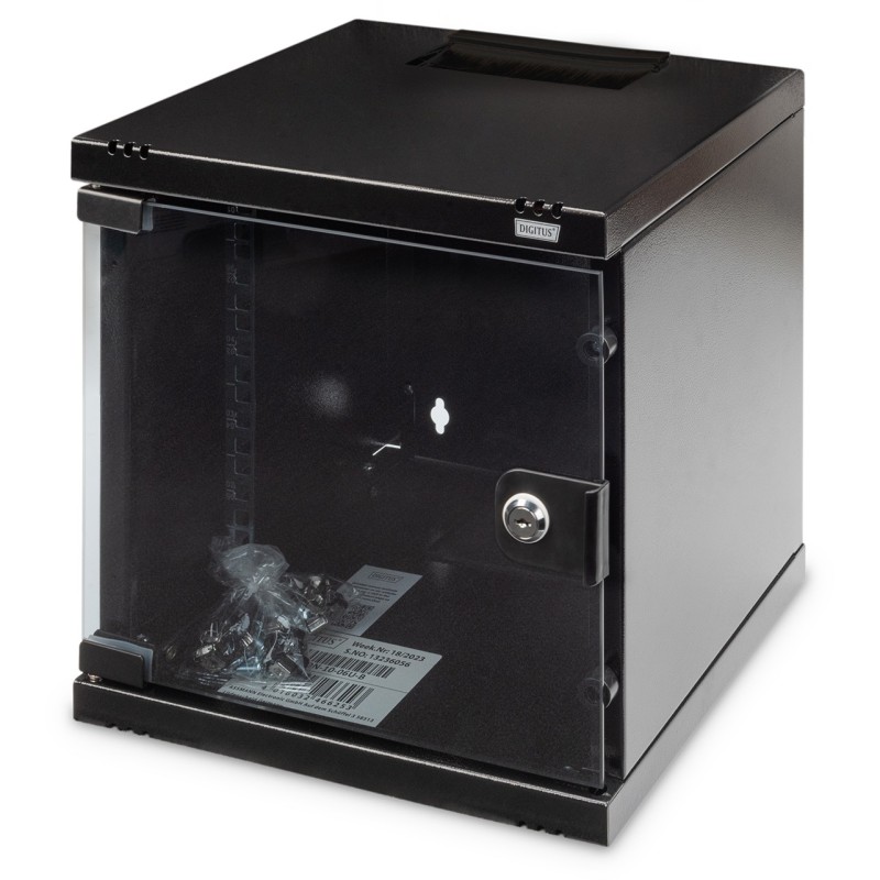 Buy DIGITUS Wall-Mounted Rack Enclosure - 6U, 312x300 mm, Black in Cyprus, Nicosia, Limassol, Larnaka, Pafos
