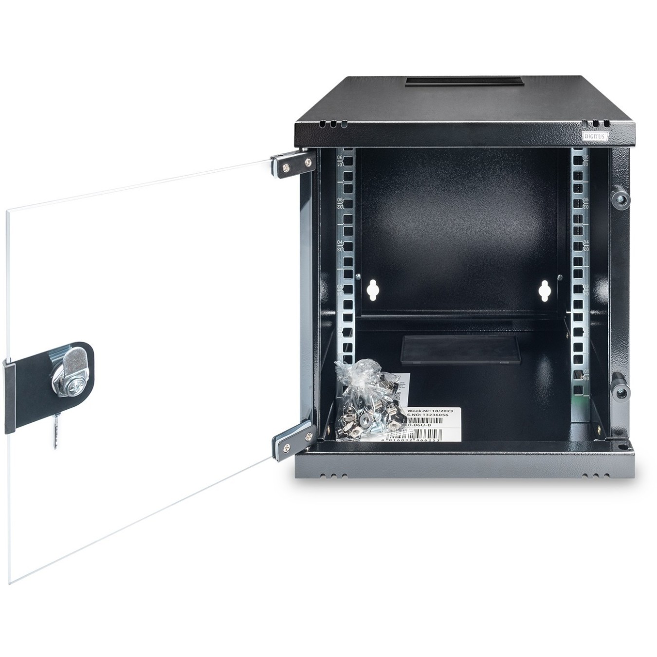 DIGITUS Wall-Mounted Rack Enclosure - 6U, 312x300 mm, Black — Buy in Cyprus with Fast Delivery
