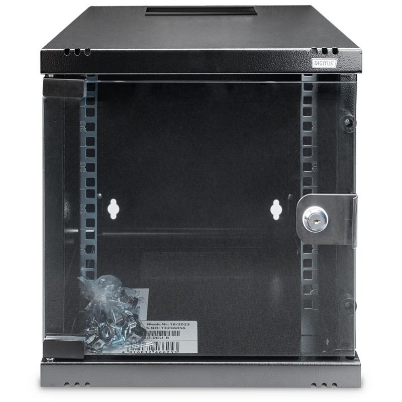 Buy DIGITUS Wall-Mounted Rack Enclosure - 6U, 312x300 mm, Black in Cyprus, Nicosia, Limassol, Larnaka, Pafos