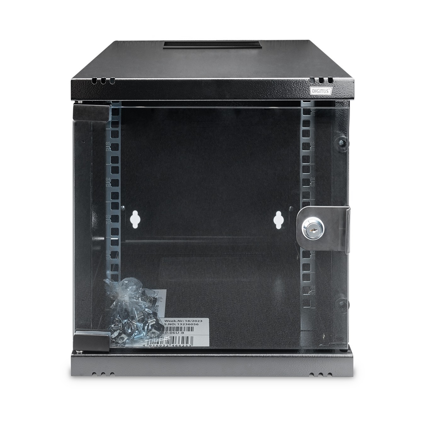 DIGITUS Wall-Mounted Rack Enclosure - 6U, 312x300 mm, Black — Buy in Cyprus with Fast Delivery