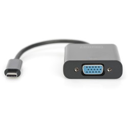 Buy DIGITUS USB-C to VGA Graphics Adapter - 19.5 cm - Black - USB-C, VGA, 1080p in Cyprus, Nicosia, Limassol, Larnaka, Pafos