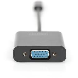 Buy DIGITUS USB-C to VGA Graphics Adapter - 19.5 cm - Black - USB-C, VGA, 1080p in Cyprus, Nicosia, Limassol, Larnaka, Pafos