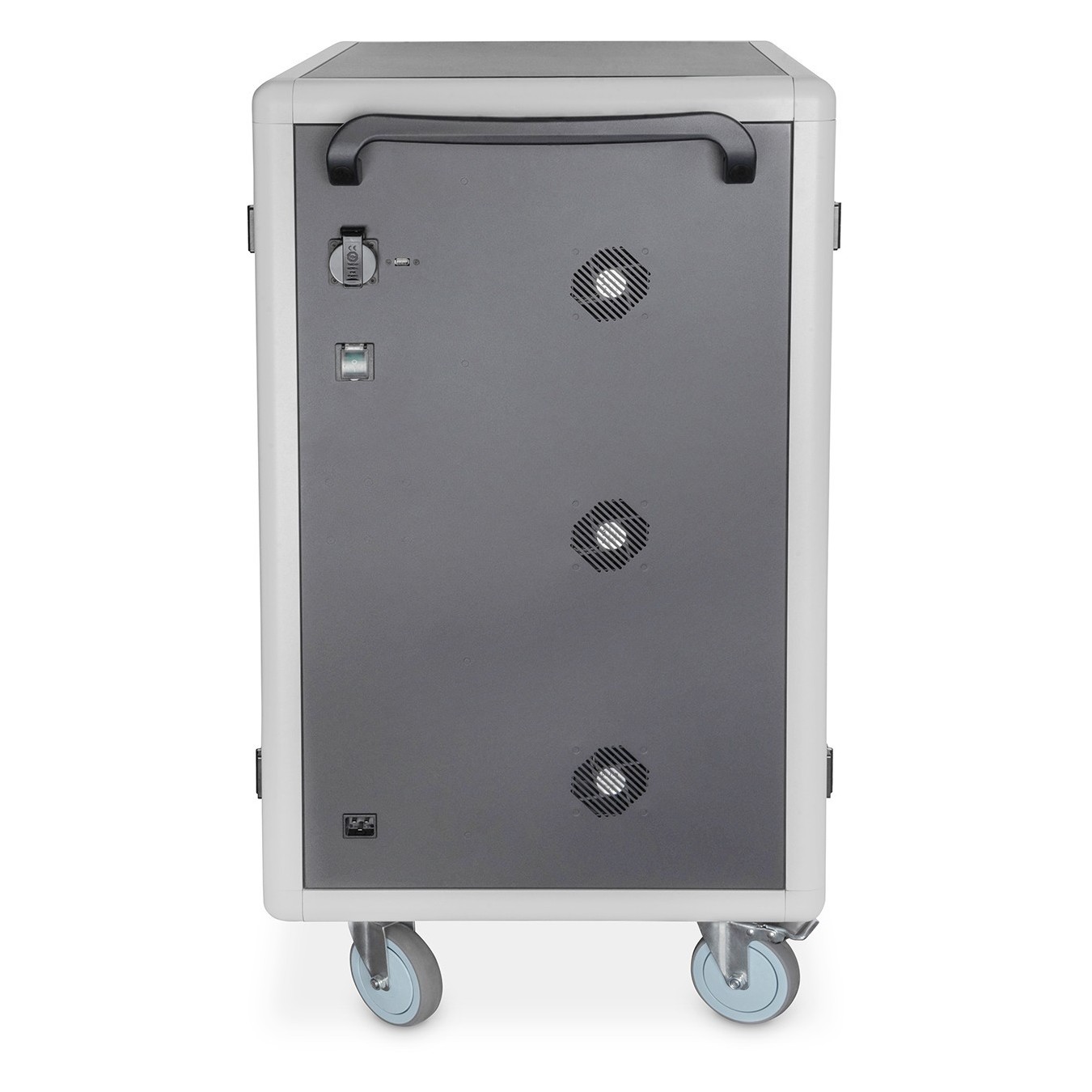 Digitus Freestanding Charging Trolley for 30 Notebooks/Tablets up to 15.6" USB-A Fan - Black