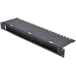 Buy DIGITUS Cable Management Panel 1U with Brush Strip - Black in Cyprus, Nicosia, Limassol, Larnaka, Pafos