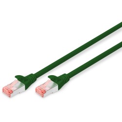 Buy DIGITUS Patch Cable Cat6 S/FTP 2xRJ45 3.0m Green - Lever Protection in Cyprus, Nicosia, Limassol, Larnaka, Pafos
