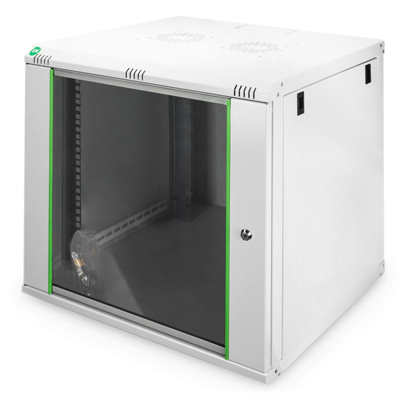 Digitus Wall-Mount Cabinet - 12U 611x600x600mm - Grey (RAL 7035) — Buy in Cyprus with Fast Delivery