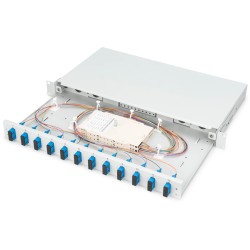 Buy Digitus Fiber Optic Splice Box 1U 12x SC OS2 Grey - Box - (Grey, Steel, OS2) in Cyprus, Nicosia, Limassol, Larnaka, Pafos