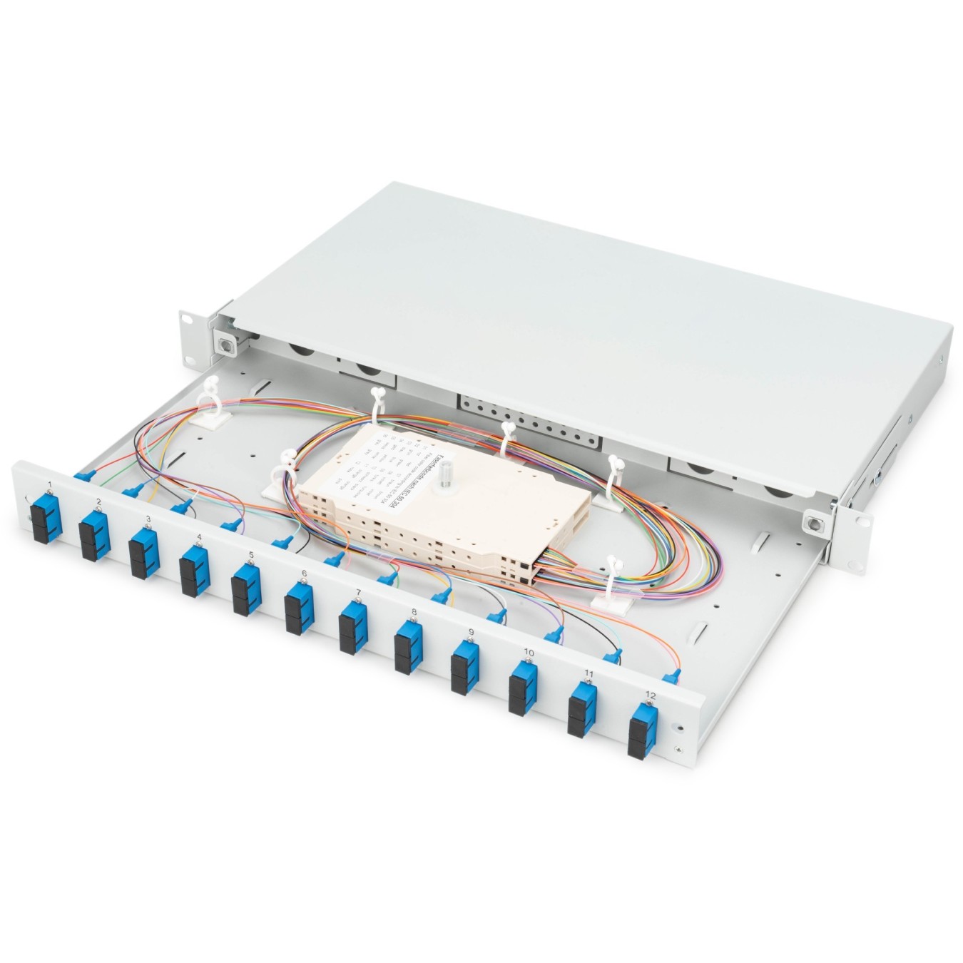 Digitus Fiber Optic Splice Box 1U 12x SC OS2 Grey - Box - (Grey, Steel, OS2) — Buy in Cyprus with Fast Delivery