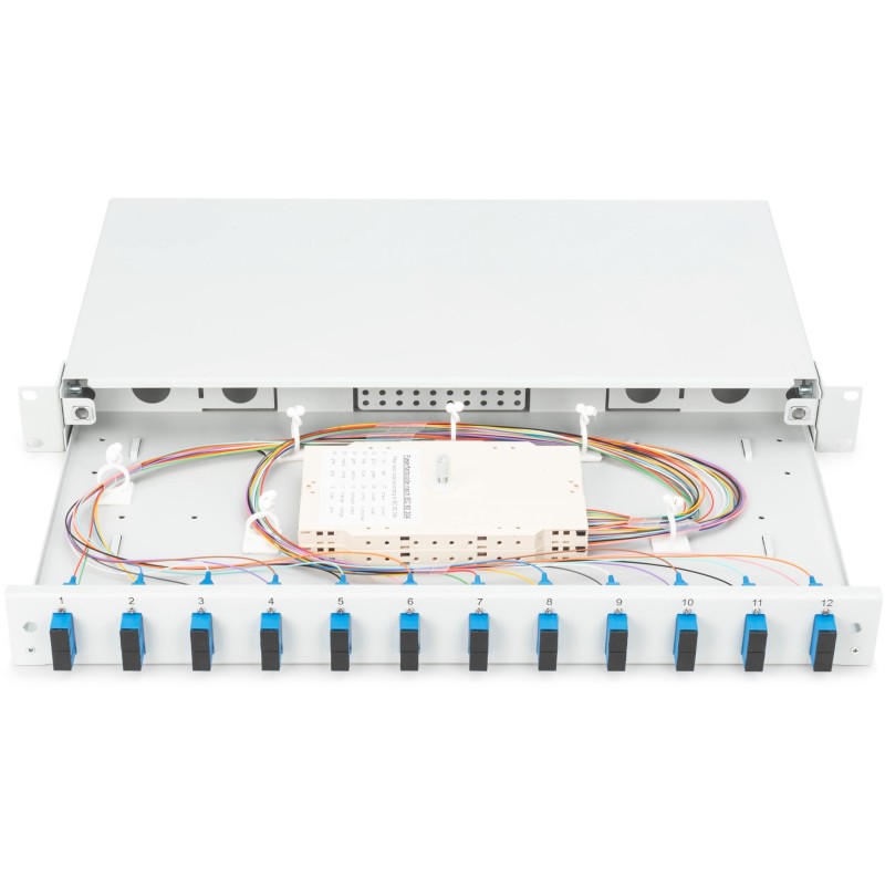 Buy Digitus Fiber Optic Splice Box 1U 12x SC OS2 Grey - Box - (Grey, Steel, OS2) in Cyprus, Nicosia, Limassol, Larnaka, Pafos