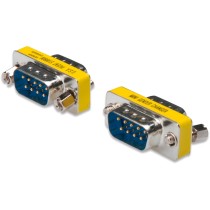DIGITUS Mini Gender-Changer 9-pin D-Sub9 - Silver, Metal housing - 31x13x18 mm — Buy in Cyprus with Fast Delivery