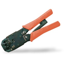 Buy Modular RJ45 Crimping Tool - Green, Yellow - Solid Metal, RJ11/RJ12/RJ45 Com... in Cyprus, Nicosia, Limassol, Larnaka, Pafos