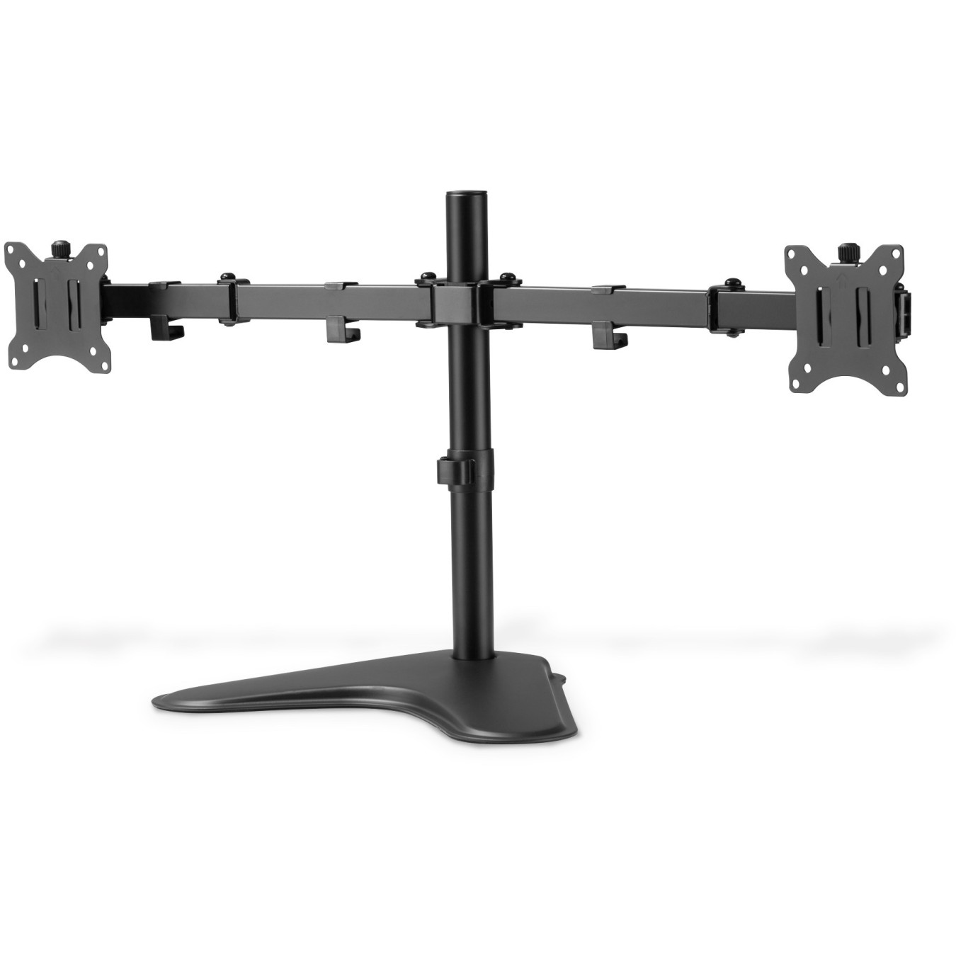 Monitor Desk Mount for 2 Monitors - DA-90401 - Dual Arm, 15-32 inch, 8 kg/arm, Freestanding Base, Black