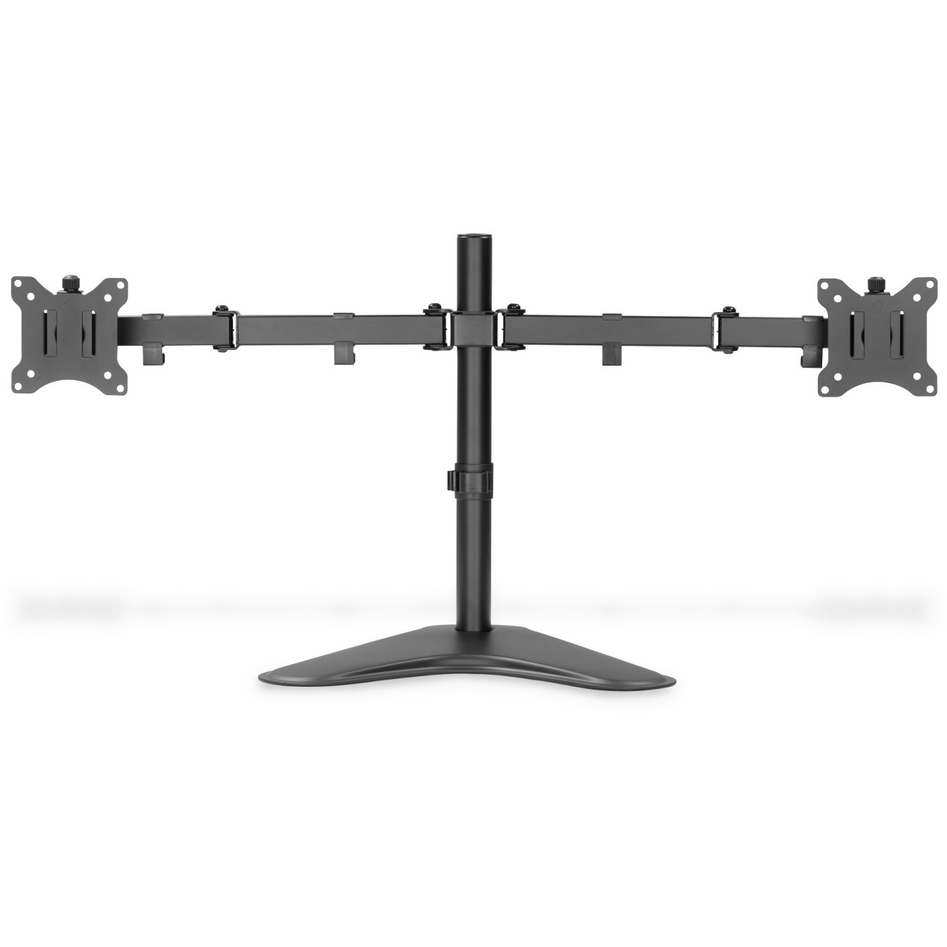 Monitor Desk Mount for 2 Monitors - DA-90401 - Dual Arm, 15-32 inch, 8 kg/arm, Freestanding Base, Black