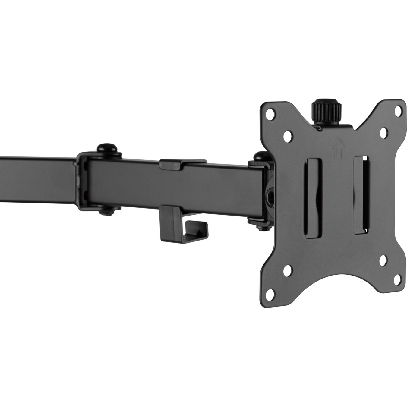 Monitor Desk Mount for 2 Monitors - DA-90401 - Dual Arm, 15-32 inch, 8 kg/arm, Freestanding Base, Black