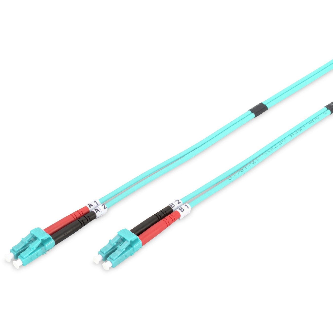DIGITUS LWL Patchkabel LC to LC - 2.00 m - OM3 Multimode Duplex Aqua — Buy in Cyprus with Fast Delivery