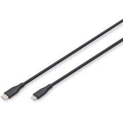 Buy DIGITUS USB-C to Lightning Cable - USB 2.0 - Silicone - 2m - MFI - Black in Cyprus, Nicosia, Limassol, Larnaka, Pafos