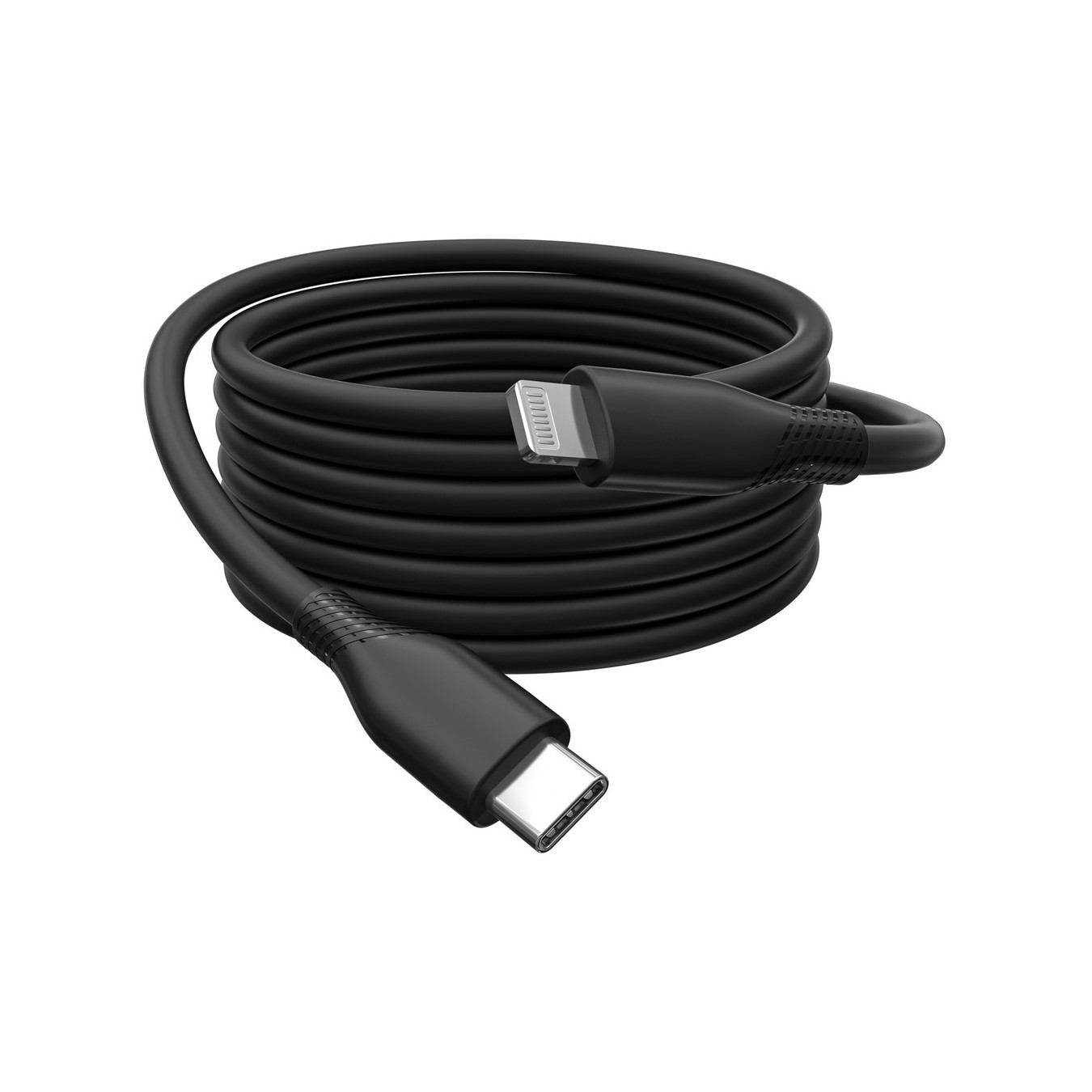 DIGITUS USB-C to Lightning Cable - USB 2.0 - Silicone - 2m - MFI - Black — Buy in Cyprus with Fast Delivery