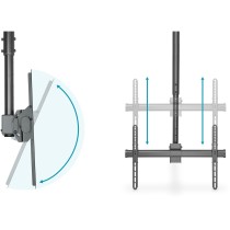 DIGITUS DEH 37'-70' - Ceiling TV Mount with 1 Joint - Black - 50 kg — Buy in Cyprus with Fast Delivery