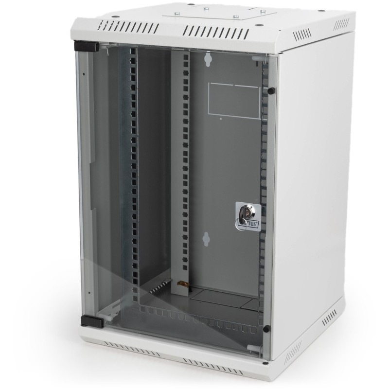 Buy DIGITUS 254 mm (10\") and 482.6 mm (19\") Kombi Wall-Mount Cabinet - 10U, Gr... in Cyprus, Nicosia, Limassol, Larnaka, Pafos