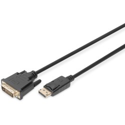 Buy DisplayPort to DVI-D Cable - Black - 3 m in Cyprus, Nicosia, Limassol, Larnaka, Pafos
