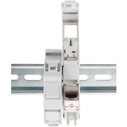Buy Digitus DIN Rail Keystone Module Adapter IP20 Labeling - White, RJ-45 in Cyprus, Nicosia, Limassol, Larnaka, Pafos