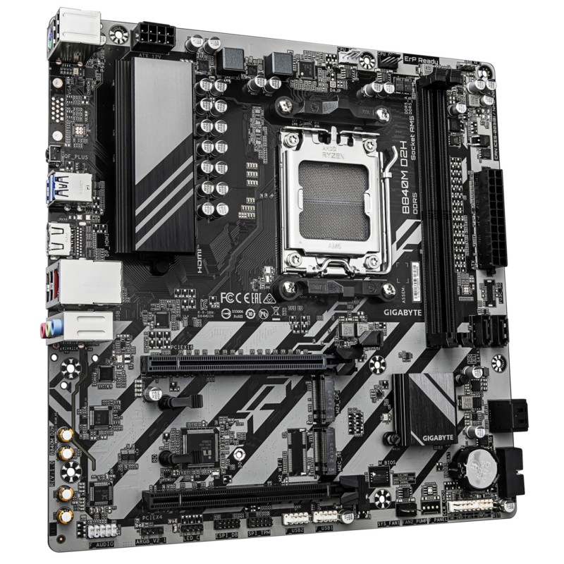 Buy GIGABYTE GA-B840M D2H - AM5 Micro-ATX Motherboard, DDR5, 2x DIMM, Up to 128GB in Cyprus, Nicosia, Limassol, Larnaka, Pafos