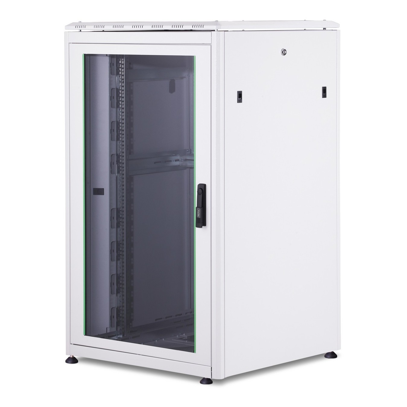 DIGITUS Netzwerkschrank Unique 26HE 1342x800x800 mm Grey - Unique 26HE - Grey, 1342x800x800 mm