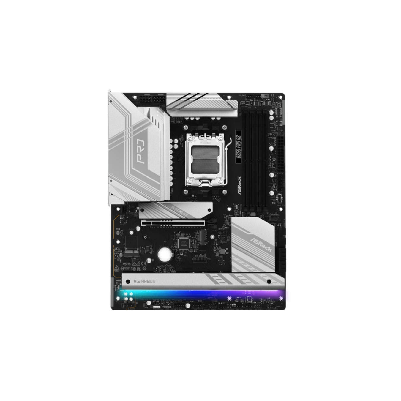 ASRock B850 Pro RS - AM5 ATX Motherboard - DDR5, 4x DIMM (256GB), PCIe 4/5, 2.5Gb LAN, M.2 & SATA