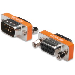 Buy DIGITUS Mini Null-Modem Adapter - D-Sub9 M/F - Orange/Silver in Cyprus, Nicosia, Limassol, Larnaka, Pafos