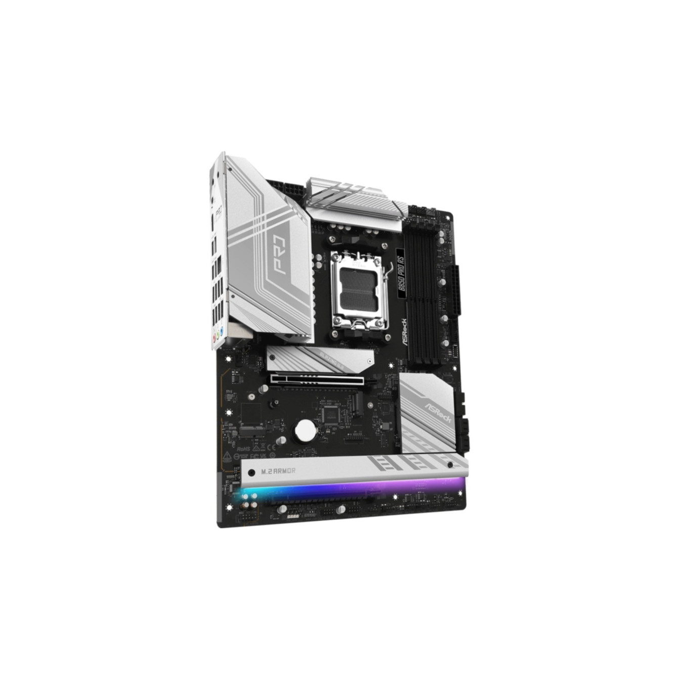 ASRock B850 Pro RS - AM5 ATX Motherboard - DDR5, 4x DIMM (256GB), PCIe 4/5, 2.5Gb LAN, M.2 & SATA