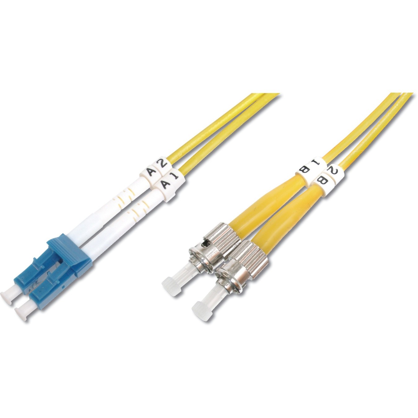 Digitus LWL Patchkabel LC to ST - 1.0 m - OS2 Singlemode, Yellow, Duplex — Buy in Cyprus with Fast Delivery