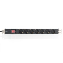 Buy DIGITUS 7-Outlet Power Strip with Switch - Aluminum - 2m Cable in Cyprus, Nicosia, Limassol, Larnaka, Pafos