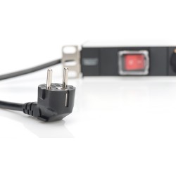 Buy DIGITUS 7-Outlet Power Strip with Switch - Aluminum - 2m Cable in Cyprus, Nicosia, Limassol, Larnaka, Pafos