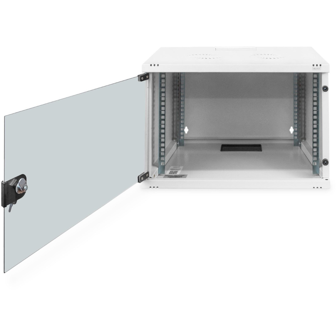 Digitus SOHO Wall-Mount Cabinet 19" 7U 370x540x400mm Glass Door Grey (RAL 7035) Unassembled — Buy in Cyprus with Fast Delivery